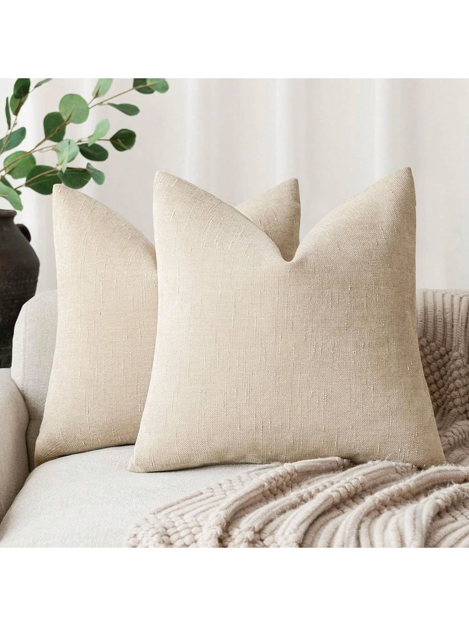Minimal Chenille Bamboo Cushion Cover 2