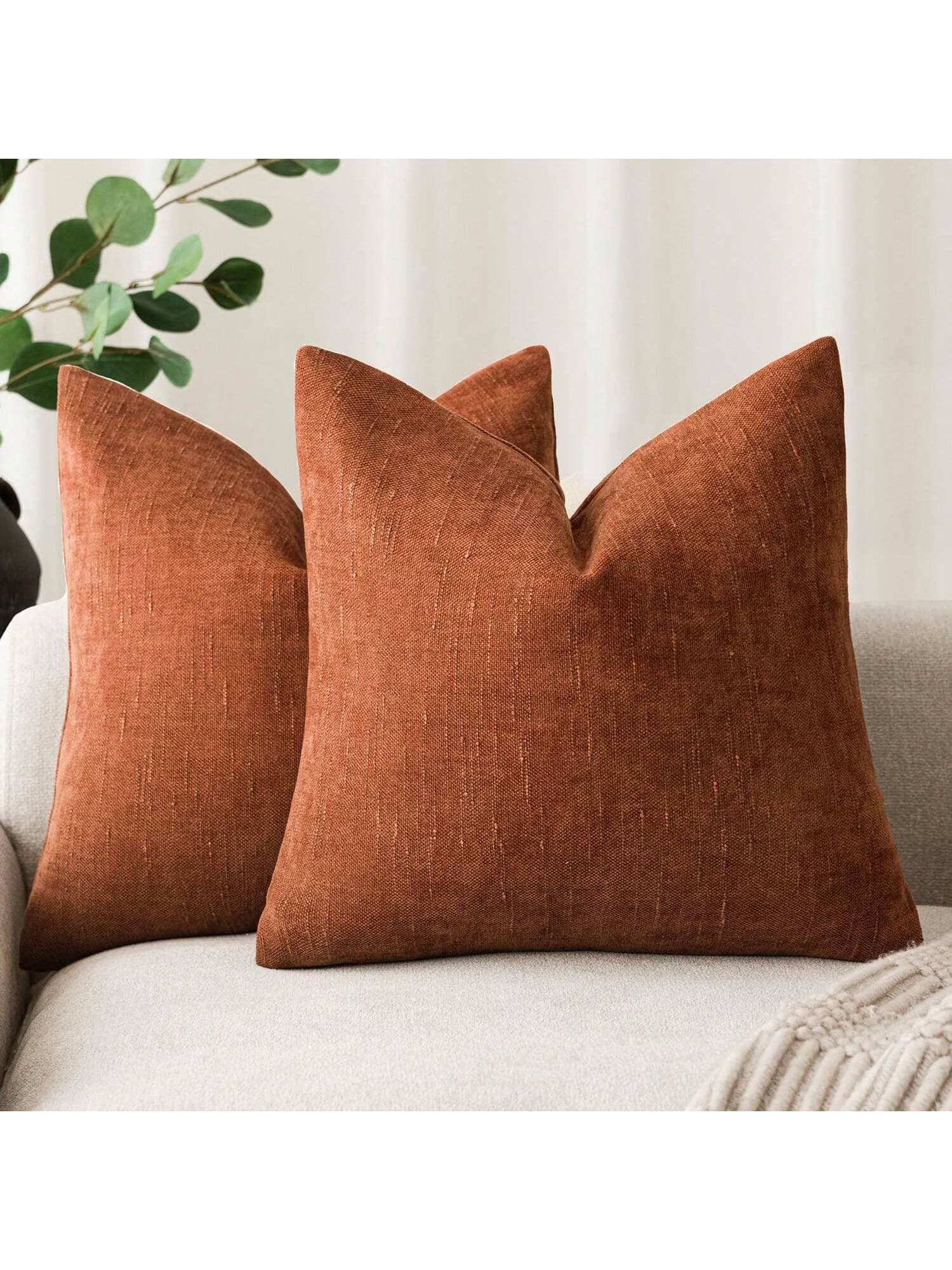 Minimal Chenille Bamboo Cushion Cover 3