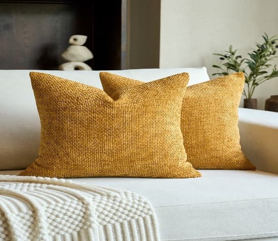 Minimal Chenille Braided Cushion Cover 2
