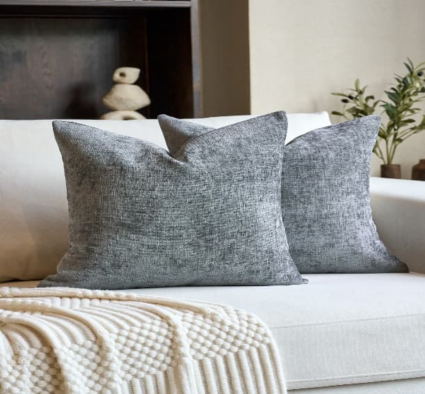 Minimal Chenille Texture Cushion Cover