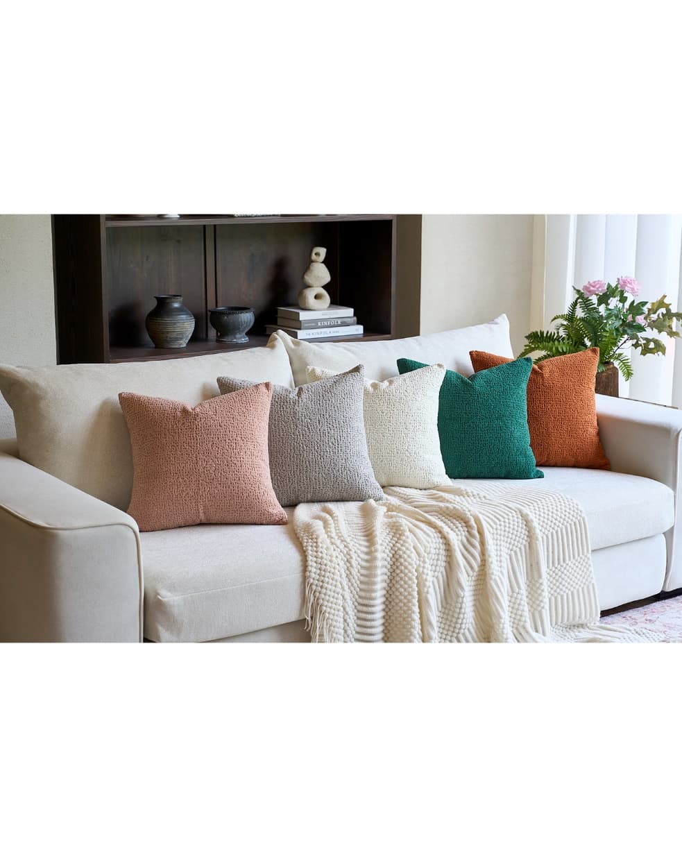 Knit Jacquard Velvet Cushion Cover
