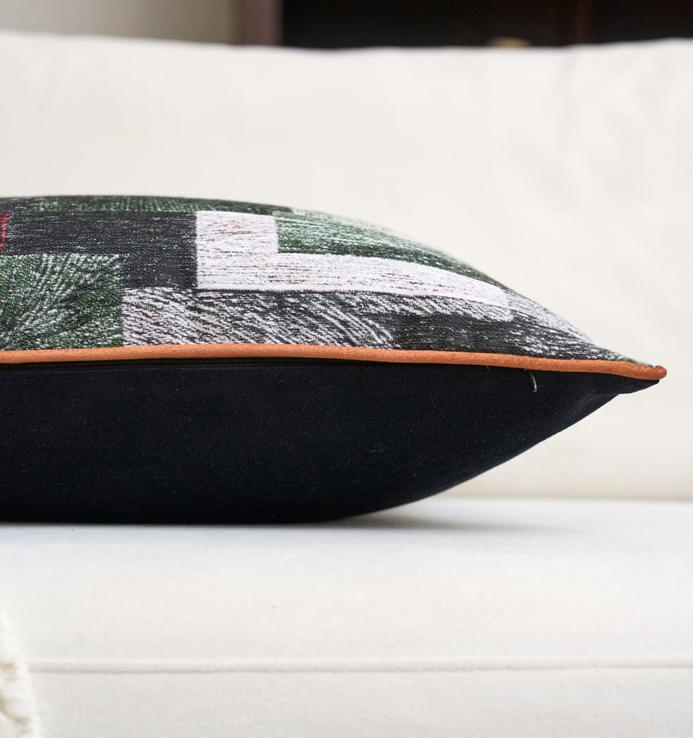 Cashmere-Weave Abstract Cushion Cover 3