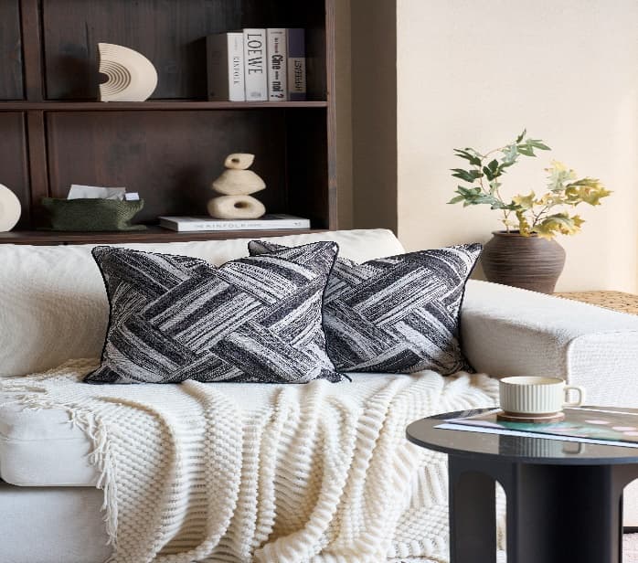 Bohemian Stripe Jacquard Cushion Cover 2